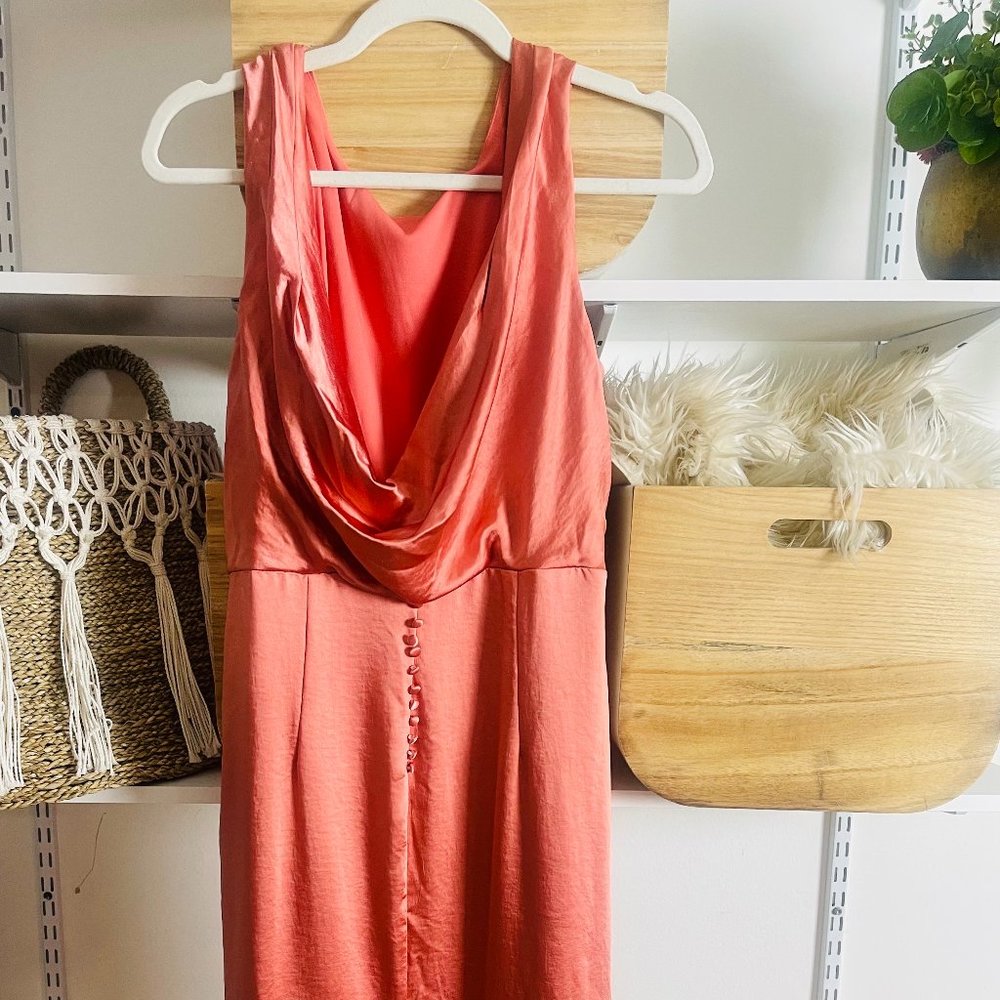 Ina alternative silk coral dress